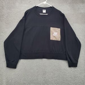 Nike Black Sweatshirt with Tan Pocket